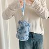 Pen Bag Leopard Stationery Bag with Lanyard Leopard Print Korean Leopard Pencil Case Aesthetic Large Capacity Pencil Pouch