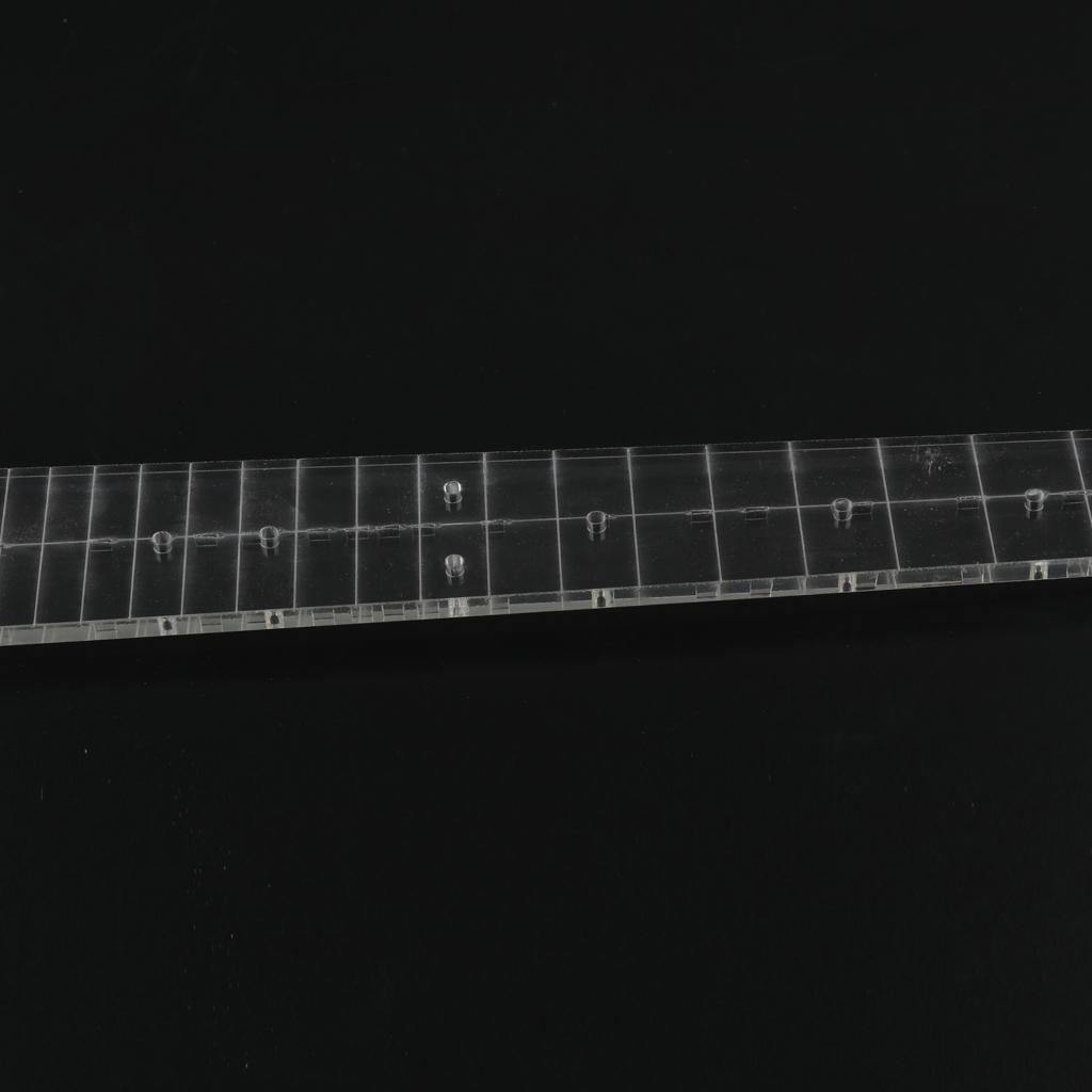 23/26 Inch Transparent Guitar Fingerboard Bridge Template Mold Luthier Tool