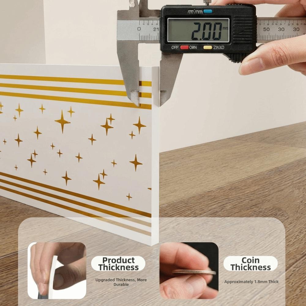 5 Meter Wandbasis Selbstklebend Ecklinie DIY Sockelleiste Schlafzimmer