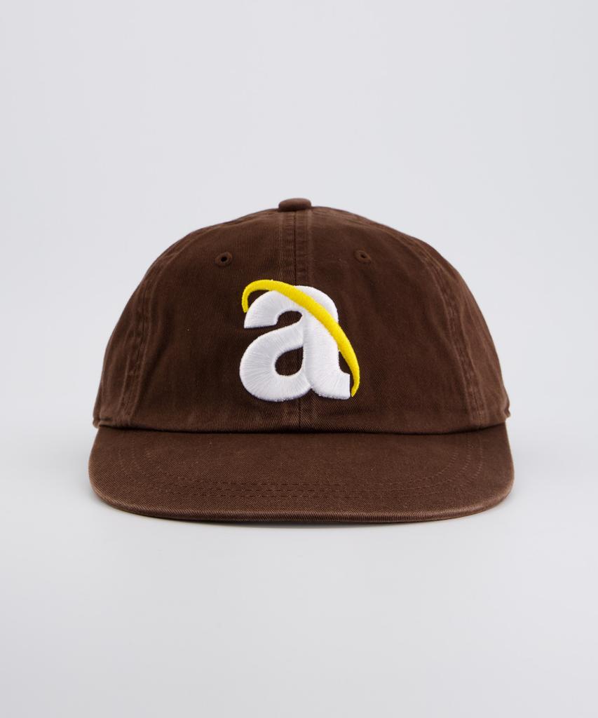 ANNOT A.Net Logo Long Bill Washed Cap Brown