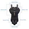 EU zu IEC320 C5 Netzteil, EU-Stecker auf IEC320 C5 Buchse AC-Stecker, EU(4,8 mm) 2-Pin auf PDU/USV-Umwandlungsstecker, 10A 250V