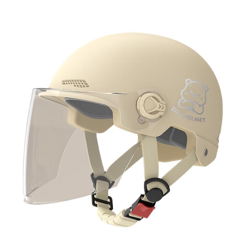 Helmet Electric Car Girl Cute Funny Lightweight Hair Hat Women's Helmet