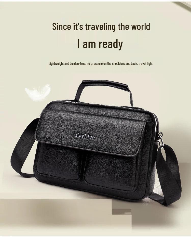 Sac Messager Bandoulière Business Rétro pour Homme avec Grande Capacité