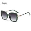UV Protection Women's Rhinestone Shades Street Shooting Retro Sun Glasses Gradient Eyewear