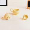 3Pcs/Set Miniature Coffee Cups, Glossy Alloy Cup Miniatures, 1:12 Scale Tiny Tea Cups for Doll Mansion Accessories DIY Crafts