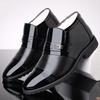 New Winter Men's Cotton Leather Shoes Piled and Thickened Warm  Shoes Casual High-top Men's Formal Leather Shoes