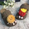 2025 Children's Birkenstock Outdoor Slippers - Cute Hamburger and Fries Design, Versatile, Flat and Thick Sole, for Spring and Autumn Wear.