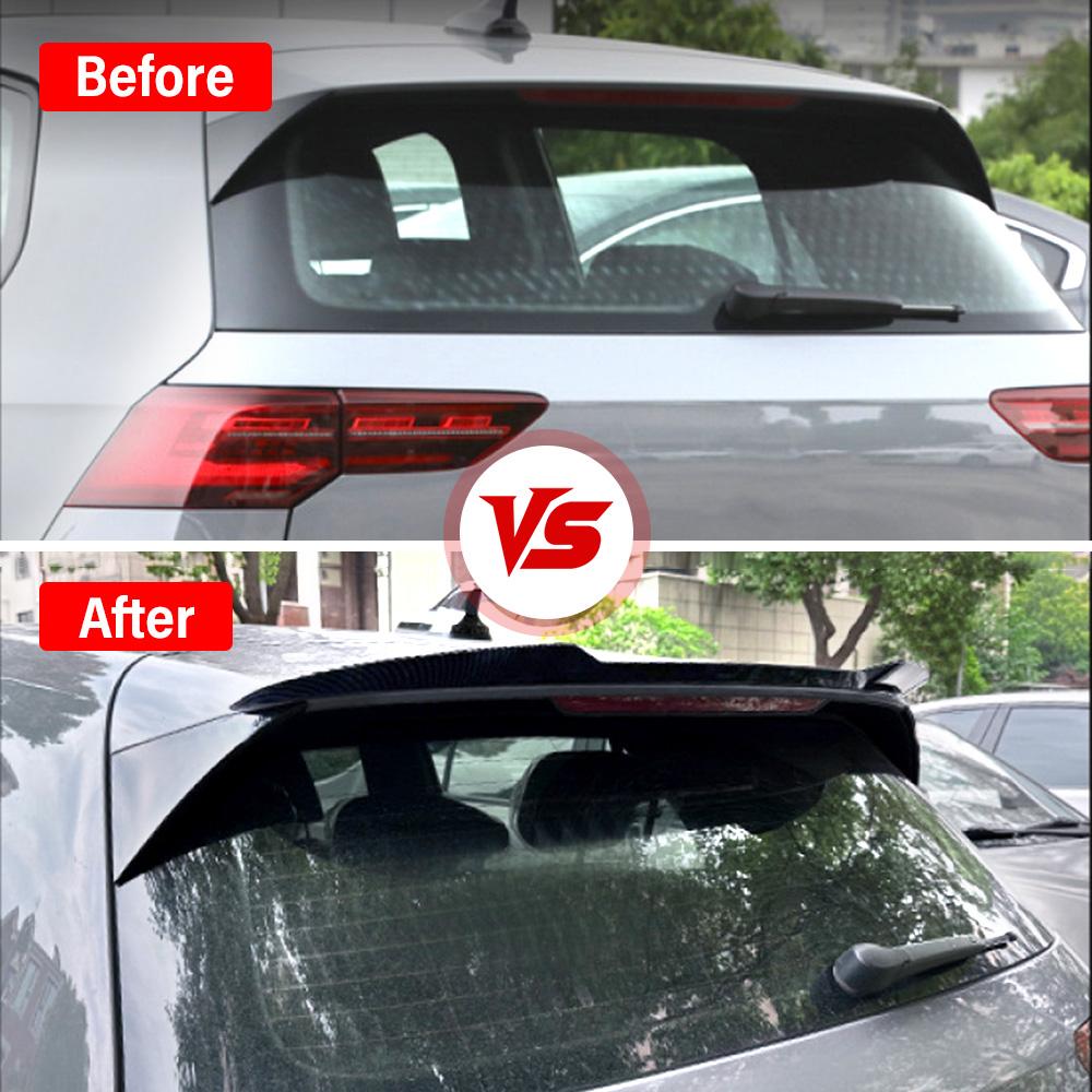 Universal Black Car Trunk Tail Rear Wing Spoiler Abs Car Trunk Roof Spoiler Modification Car Rear Wing Car Accessories