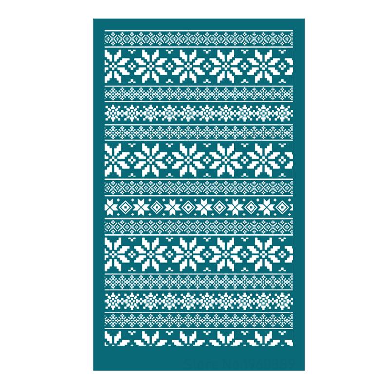 New Flower Silk Screen Stencils Reusable Silkscreen Print Kit for Printing Clay Stamps Polymer Clay Tool Jewelry Earrings Making