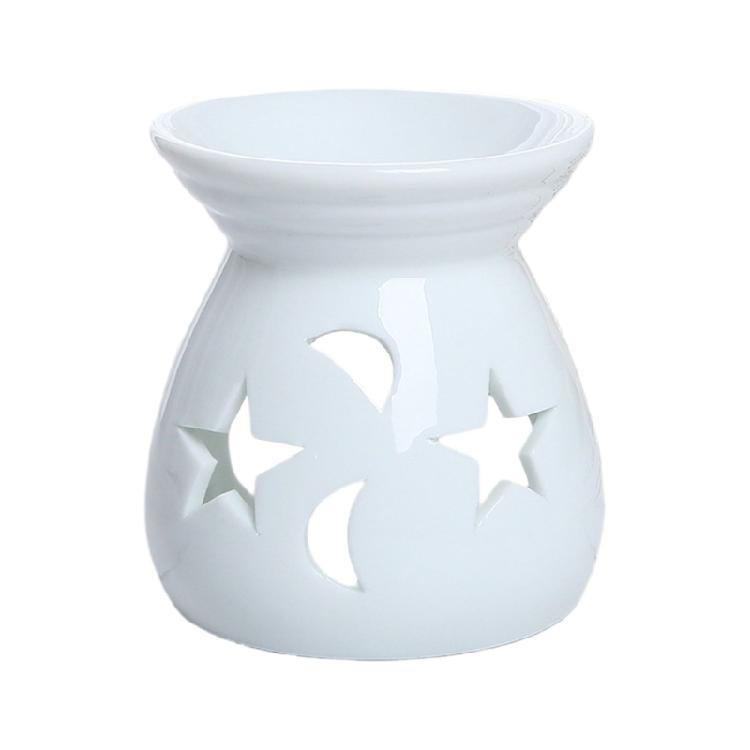 Beautifully Craft Ceramic Incenses Holder Featurings Star And Moon Essential Oil Burners Perfect For Meditations
