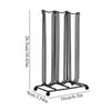 Coffee Capsule Storage Rack, Black   Plated Iron, 42 Capsules, Simple and Elegant Design, Large Capacity, Robust Use with Coffee Capsule Holder,