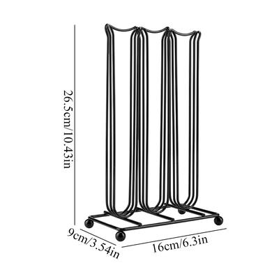 Coffee Capsule Storage Rack, Black   Plated Iron, 42 Capsules, Simple and Elegant Design, Large Capacity, Robust Use with Coffee Capsule Holder,