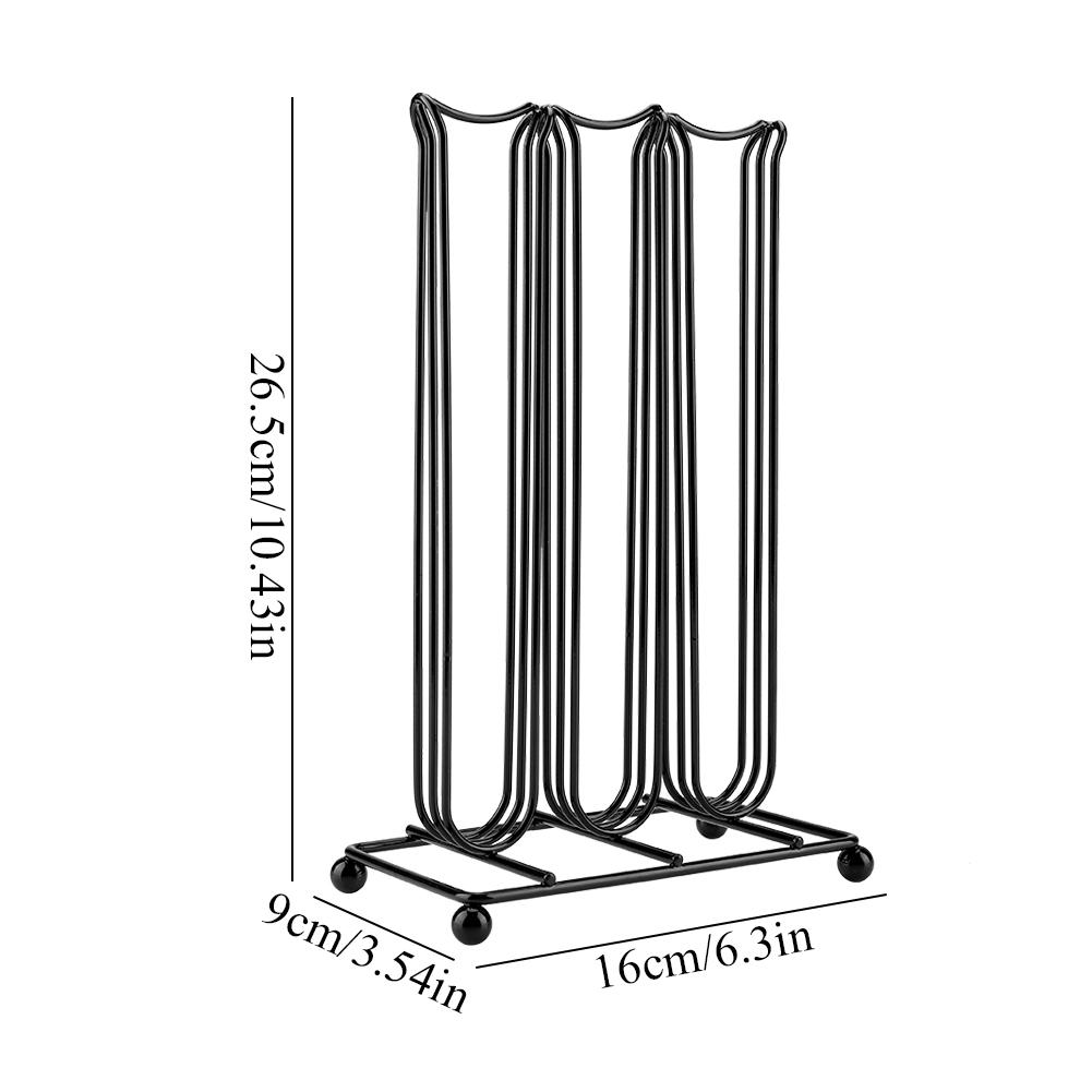 Coffee Capsule Storage Rack, Black   Plated Iron, 42 Capsules, Simple and Elegant Design, Large Capacity, Robust Use with Coffee Capsule Holder,