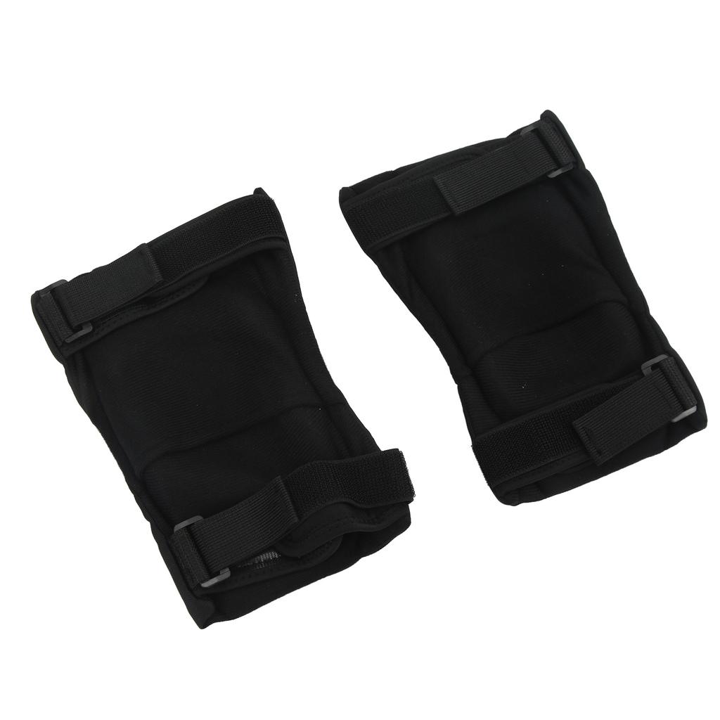 2pcs Knee Pads Guard Short Reflective Thickened PP Flexible Bendable Breathable Rubber Motorcycle Knee Guard for Outdoor