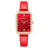 Fashion Ladies Square Quartz Watch With Leather Strap For Casual Wear And Gifts