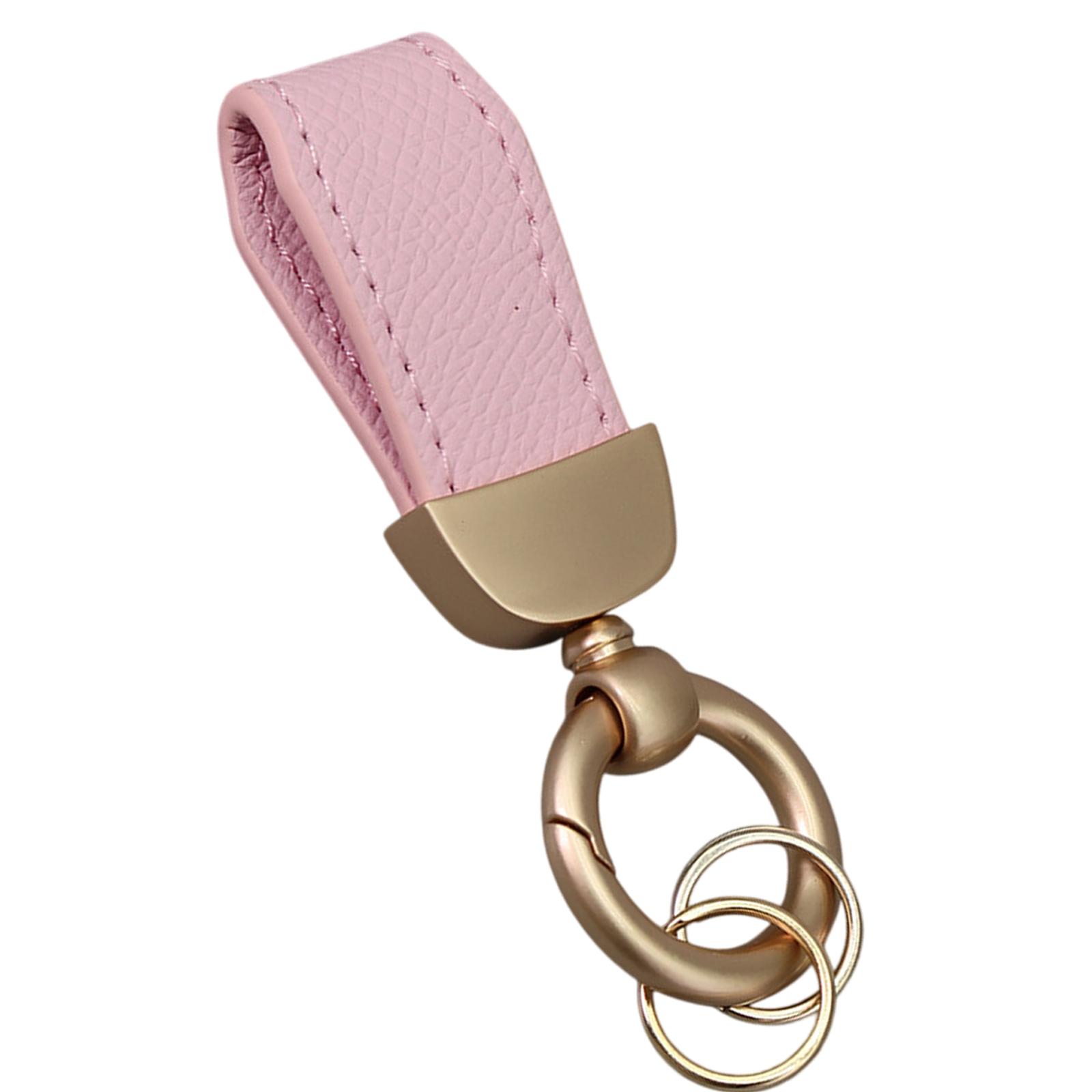 

Элегантная текстура брелок модный цвет PU кожа текстура практичный держатель для ключей и сумки подвеска для любого случая розовый