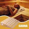 Sauna Kopfstütze Holzkissen Sauna Rückenrolle Ergonomisches Design Handgefertigt Nackenstützkissen Sauna Zubehör