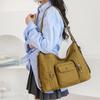 Fashionable Women's Handbag with Large Capacity Soft Leather  Simple Shoulder Bag Multiple Pockets Vintage Handbag Multi-functional Backpack