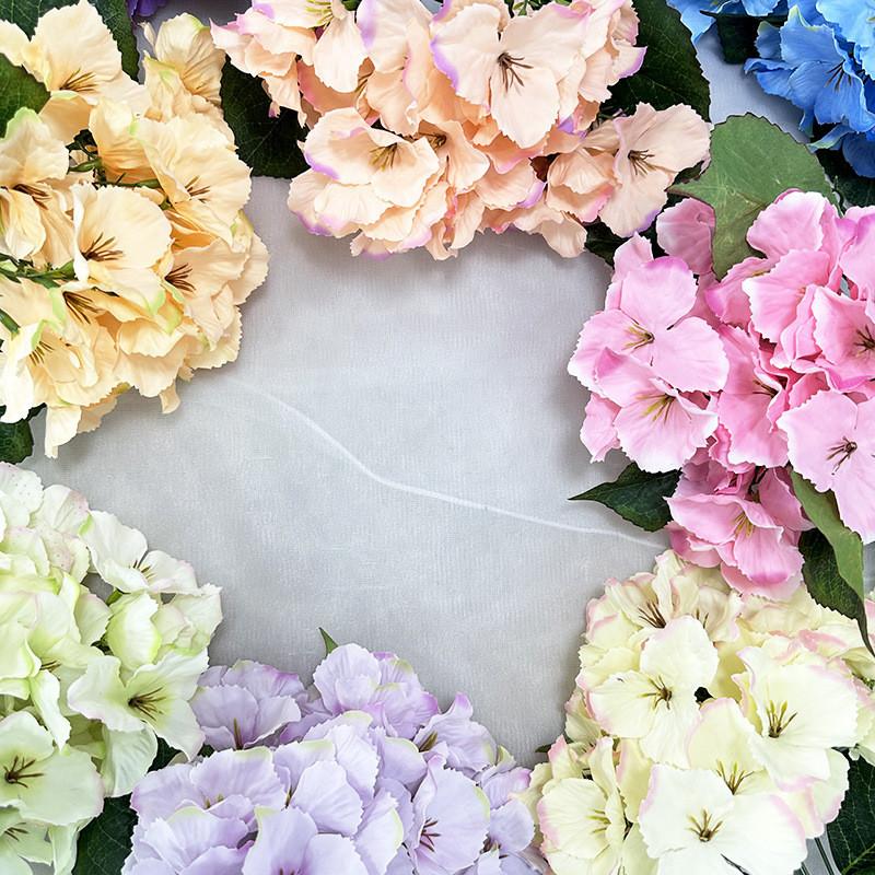 Hydrangea Flower Artificial Wedding Hotel Restaurant Desktop Decoration Ornament