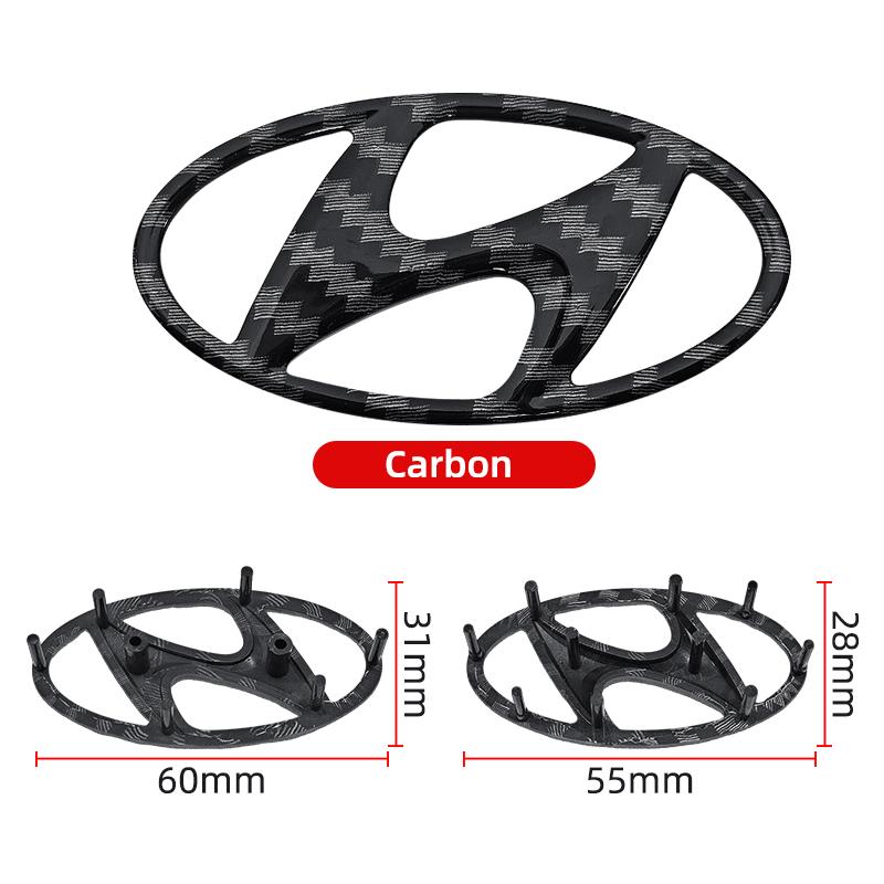 ABS Car Steering Wheel Logo Emblem Cover Badge For Hyundai Elantra Sonata Tucson I30 I20 Accent Genesis Tiburon Kona Tiburon AG3