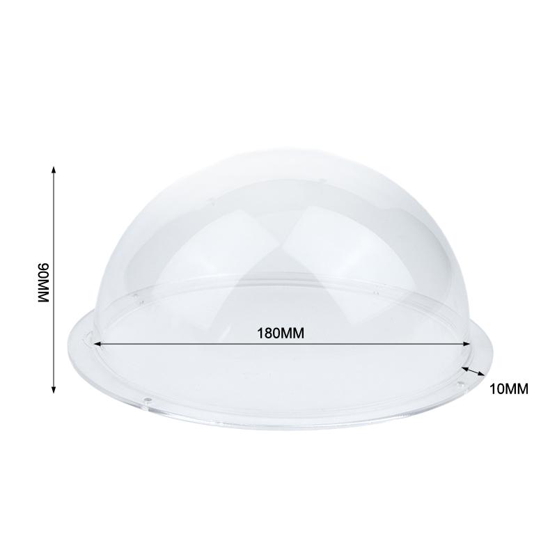 High Clarity Clear Security Camera Dome Cover Acrylic Hemisphere Replacement for Factory Outdoor Surveillance Use
