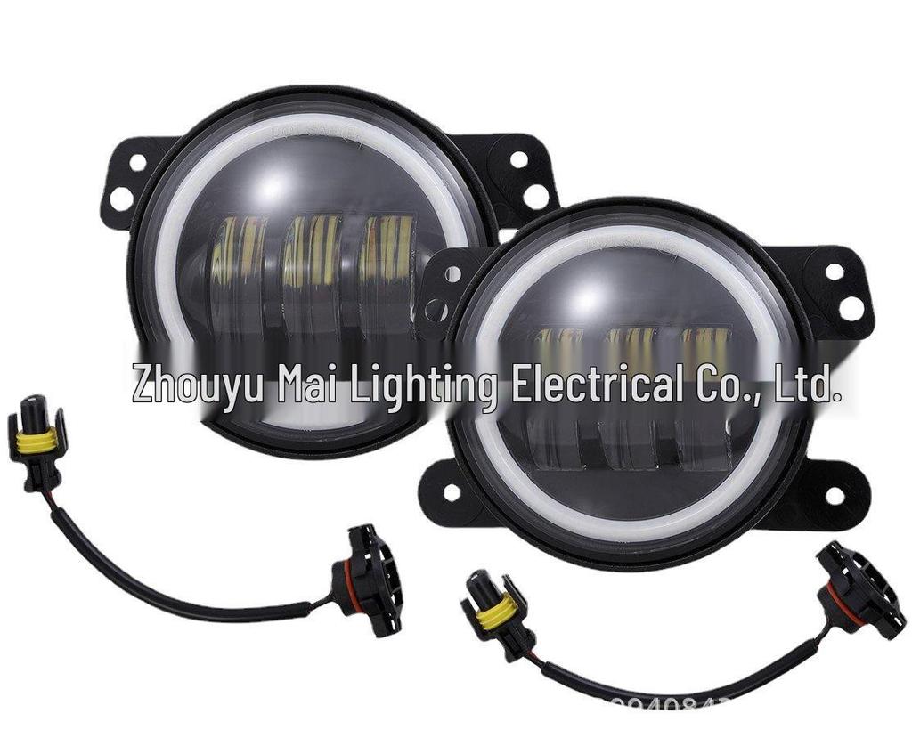 Universal 4-inch Angel Eye Fog Lights for Wrangler & PT Cruiser