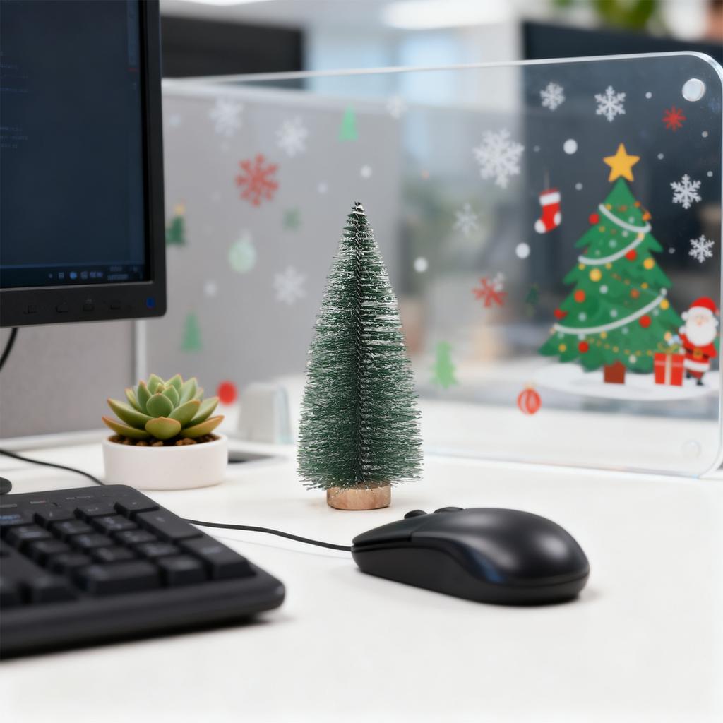 Christmas Christmas Tree Table, Small Needle Tree Decoration, Cedar Table Arrangement, Pagoda Tree