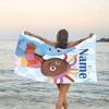 1pc In the Night Garden2 Beach Towel with Custom Name, Beach/Swimming/Bath/Picnic/Camping Towel, Suitable for Seaside Beaches