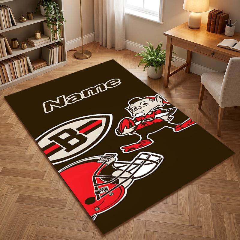 Cleveland Browns (1) Office carpets suitable for living rooms bedrooms offices and kitchens a gift for modern home decor