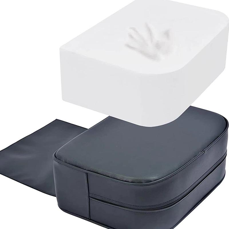 Barber Chair Child Booster Seat Cushion Comfortable Beauty Salon Equipment Portable Black Pu Leather Sponge Hair Styling Tool