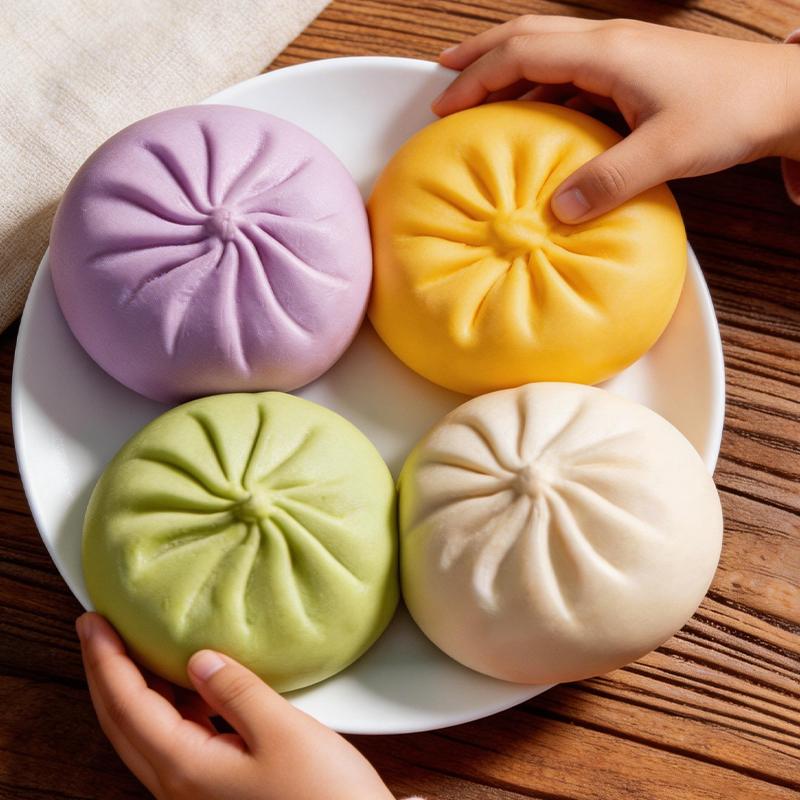 Jucărie de strâns chiflă Mingi de eliberare pentru mingi anti-stres Alimente simulate Squishies Cadouri cu strângere de chiflă