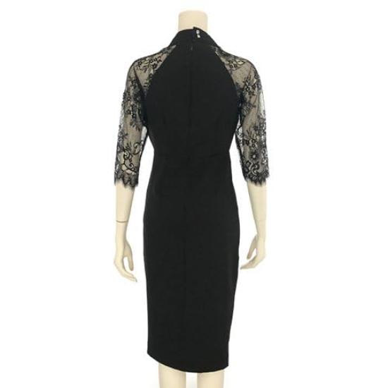 GRAXIA Cabaret Midi Tight Hostess Cabaret Lounge All Size XL Dress, Dress, Cache-Coeur, Dress, Dress, Club, Dress, 3/4 Sleeves, Slit, Lace,