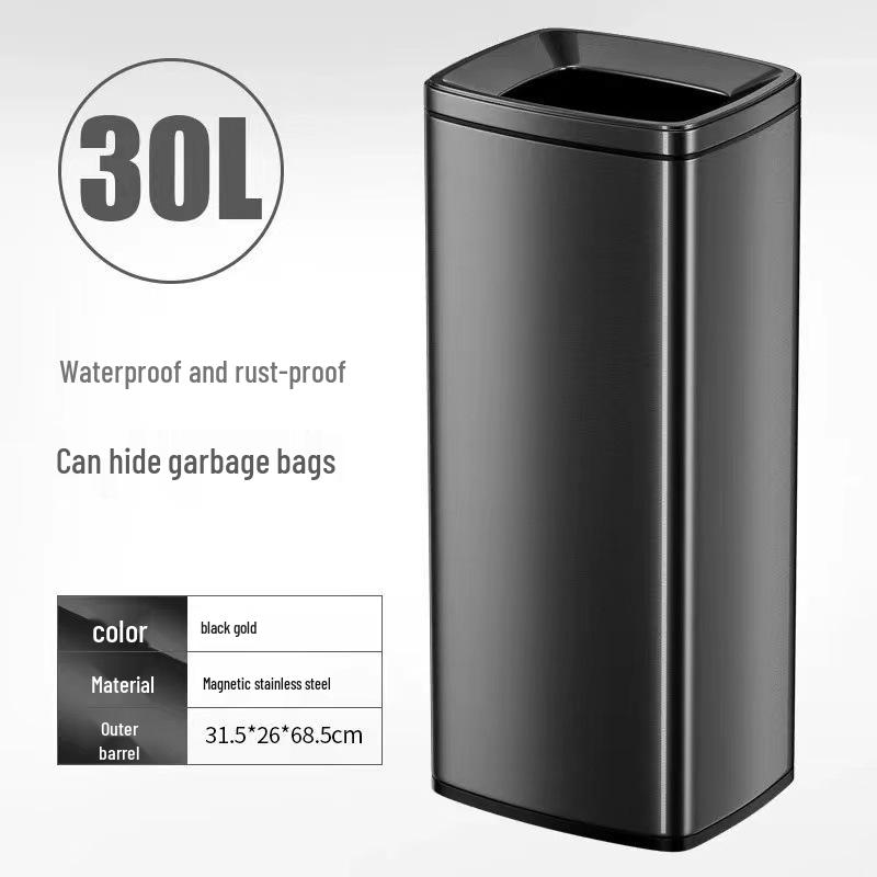 Stainless Steel Foot-Operated Bathroom Trash Can