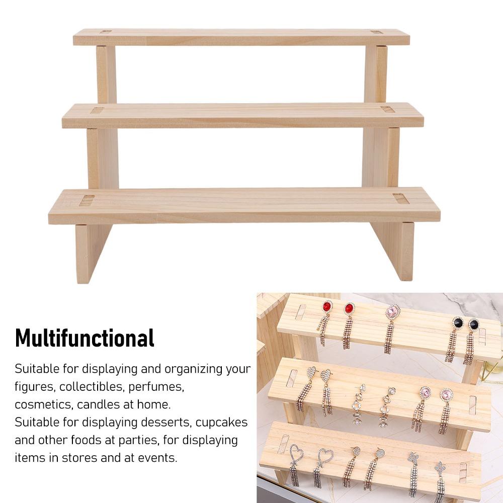 3 Tier 3 Tier Display Shelf Multifunctional Dessert Display Stand  Cabinet Storage