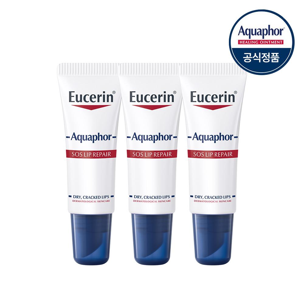 [Eucerin] Aquaphor SOS Lip Repair 10ml x3