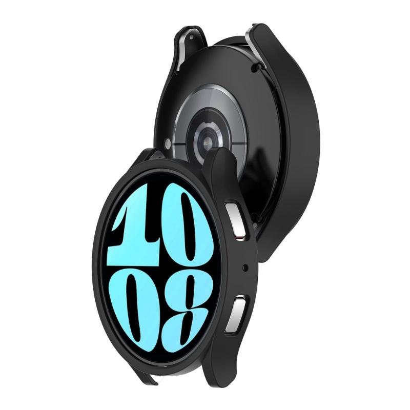 Screen Protector Case for Watch 6 40mm/44mm Waterproof Hard PC Bumper Protective Cover Anti-scratch