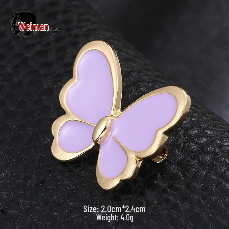 Cute Multicolor Butterfly Brooch - Versatile Accessory for Girls