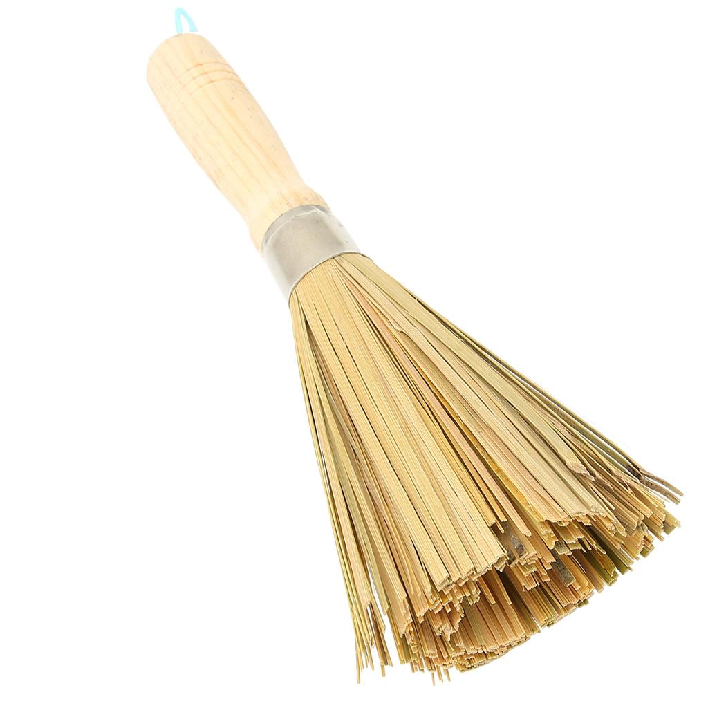 Bamboo Pot Brush Natural Bamboo Clean Cleaning Whisk Material Environmental Protection Kitchen Pan Brush for Pots Bowls