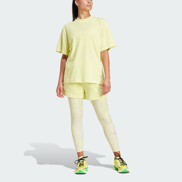 New Adidas T Shirt Women's Pink Yellow IT8288