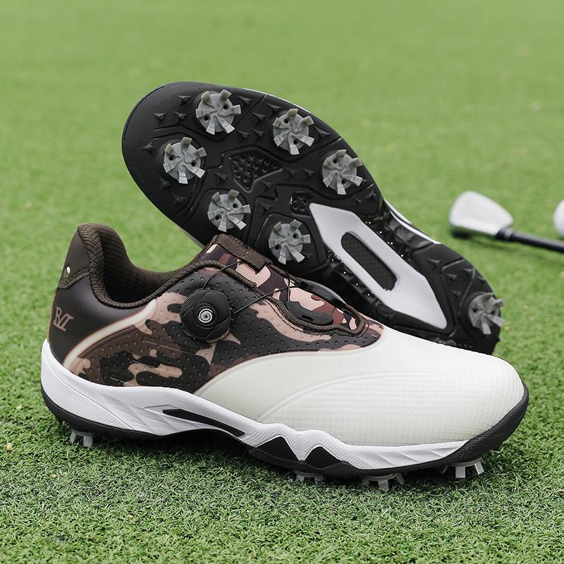 Nuove Scarpe da Golf alla Moda 2026 per Uomo Antiscivolo con Tacchetti Scarpe da Ginnastica da Golf Allacciatura Rapida Calzature per Golfista Maschile Scarpe da Ginnastica da Golf per Esterno