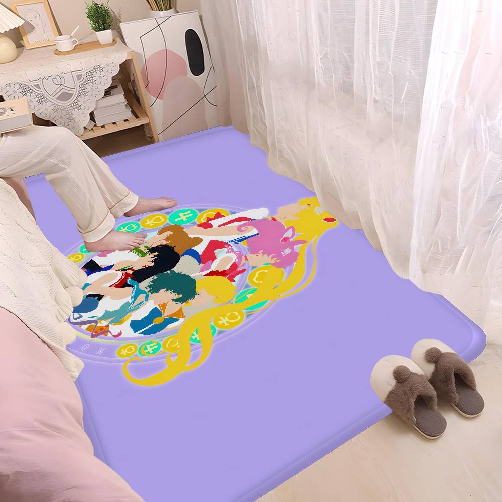 S-Sailor Girl M-Moon Floor Mat Nordic Style Home Doormat Bathroom-Toilet Mats Bedroom Hotel Decor Mat