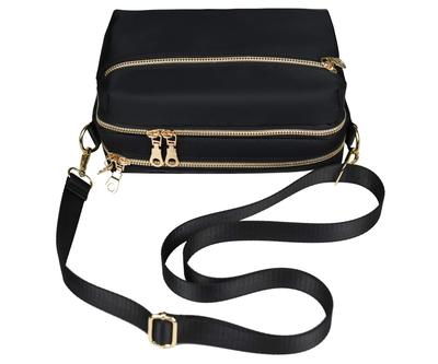 Yanaier Shoulder Bag, Crossbody Diaper Bag, Popular, Cute, Ultra-Lightweight, Multi-Layered, Large Capacity, Nylon, Waterproof, Wallet, Pouch,
