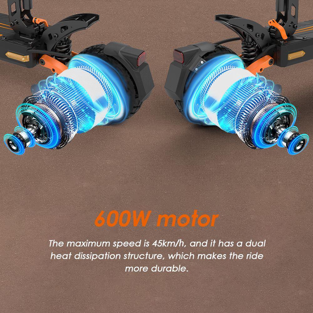 KuKirin G2 Pro Electric Scooter 2024 Version, 600W Brushless Motor, 48V 15.6AH Battery, 9-inch Rubber Vacuum Tires, 45km/h Max Speed