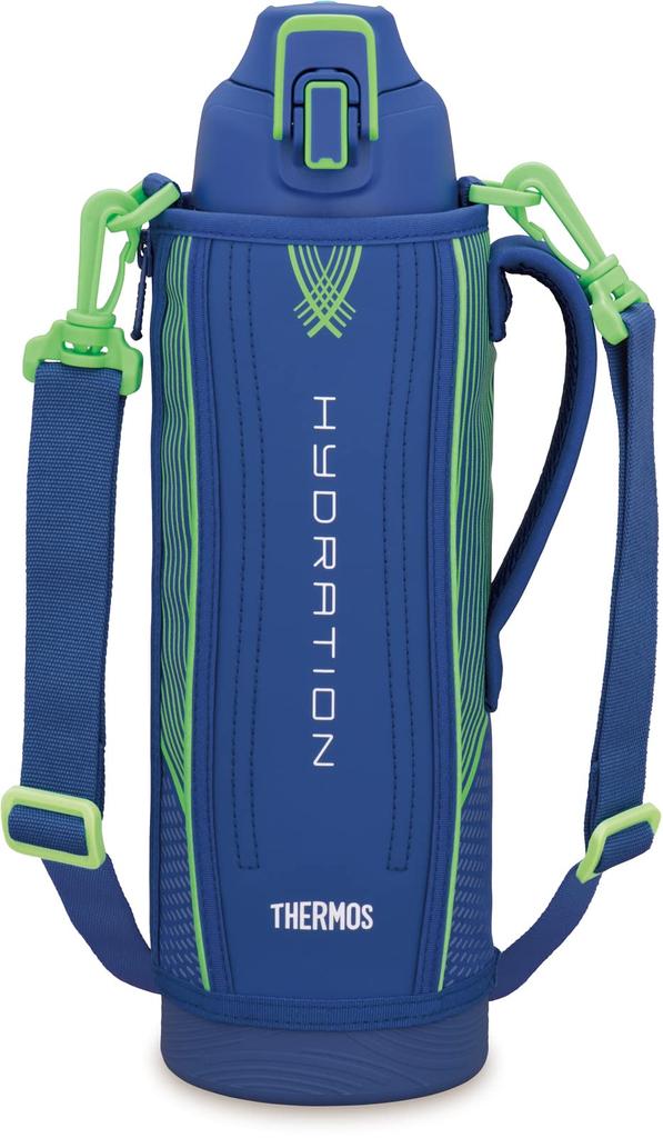 Thermos Vacuum Insulated Sports Bottle, 1.5L, Blue-Green, Keeps Drinks Cold Only, FHT-1502F BLGR