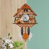 Wooden Wall Clock Precise Decorative Nordic Style Antique Wooden Hanging Clock for Living Room