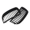 MagicKit Radiator Grilles For BMW 3 Series E90 E91 Saloon 2005-2008 Gloss Black  Front Kidney Grill Auto Car Accessories QCYZR1