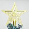 1Pc Outdoor Home Decor Merry Christmas Ornaments Tree Topper Glitter Star Decoration