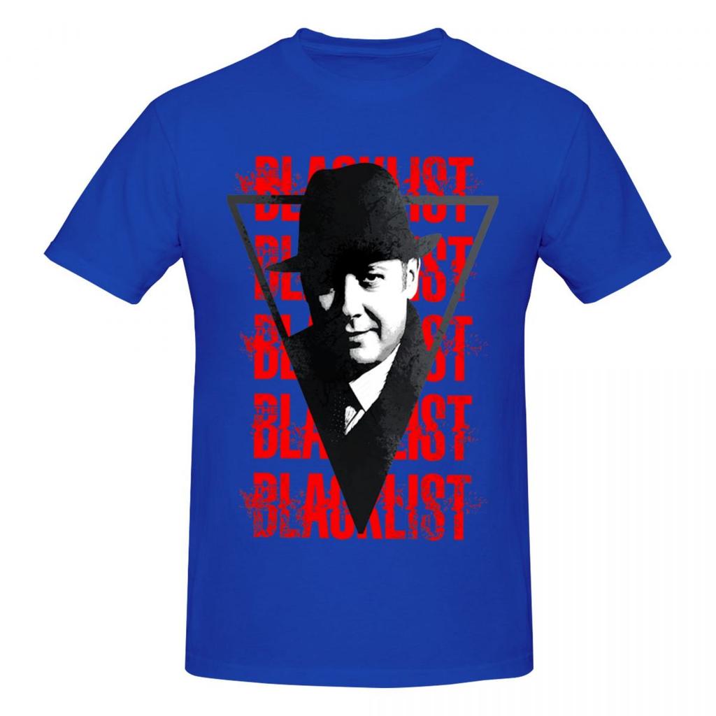 Unisex The Blacklist Raymond Red Reddington Vintage T Shirt Streetwear Big Size Cotton Custom Sleeve Shirt Unisex