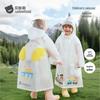 Kids' Waterproof Rain Poncho with Backpack Slot