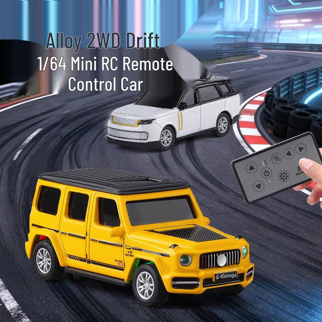 1:64 Alloy Remote Control Car - Durable, Drop-resistant Toy for Kids